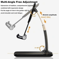 Adjustable and Foldable Desktop Mobile Stand | Compatible with All Mobile Phone and Tablets for Desk Bed Table Office Video Recording Take Pictures C-A120402